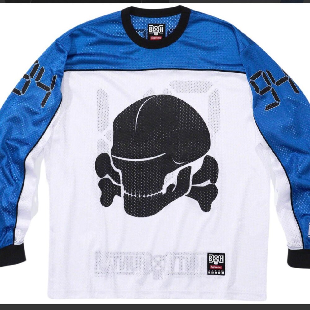 NWT Supreme Bounty Hunter Mesh Moto Jersey - White - Medium